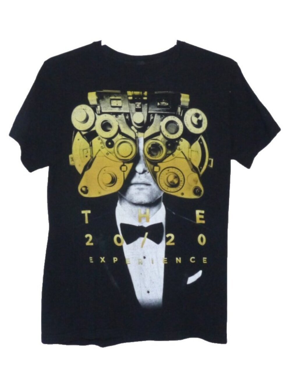 Justin Timberlake black T Shirt World Tour 2013-2014 20/20 Experience Tultex M